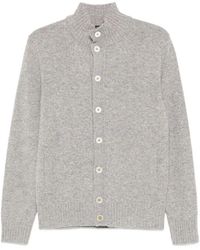 Zanone - Truien & Vesten ,Grijs ,Wol Grijze Gebreide Aw 25 Stijlvolle Vest - Lyst