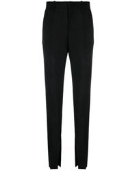 Gucci - Pantalones de lana negros con detalle horsebit - Lyst