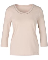 Marc Cain - Beiges T-Shirt Mit J15-Design - Lyst
