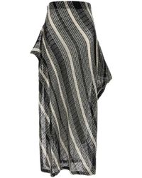 Missoni - Rokken ,Zwart ,Pailletten Lange Mesh Rok Met Pailletten Applicatie - Lyst