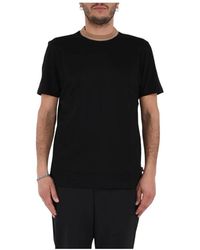 HUGO - Gekämmte Baumwoll-T-Shirt Mit Logopatch - Lyst