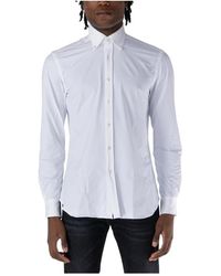 Xacus - Overhemden ,Wit ,Button Down Overhemd - Lyst