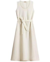 Woolrich - Kleedjes ,Wit ,Linnen Lyocell Linen Tank Dress - Lyst