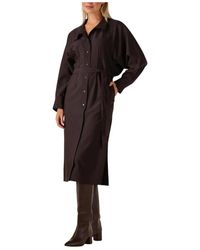 co'couture - Bruine Batwing Jurk Voor Herfst/Winter - Lyst