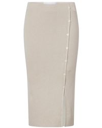Calvin Klein - Gonne/minigonne button down skirt - Lyst