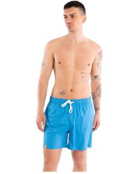 Sun 68 - Badmode ,Blauw ,Polyester Zwemshorts - Lyst