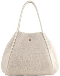 Högl - Monochrome Teddy-Optik Tasche - Lyst