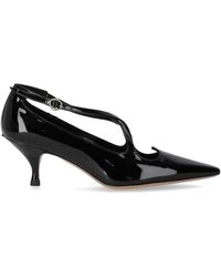 A. BOCCA - Schoenen ,Zwart ,Leer Hartvormige Opening Lakleren Pump - Lyst