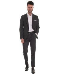 Paoloni - Slim Fit Wollen Pak Met 2 Knopen - Lyst