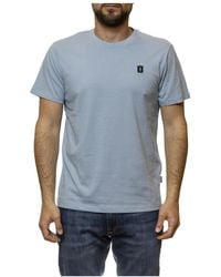 Refrigue - Tops ,Blauw ,Katoen T-Shirt Icon Patch - Lyst