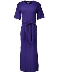 Xirena - Kleedjes ,Blauw ,Katoen Blouse Jurk Marineblauw - Lyst