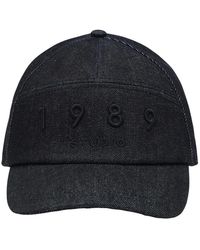 1989 STUDIO - Accessoires ,Blauw ,Blauwe Zonneklep Hoed Voor Mannen - Lyst