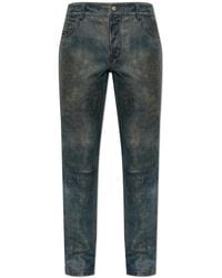DIESEL - Broeken ,Blauw ,Leer P-Vyll Broeken - Lyst