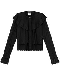 Isabel Marant - Overhemden ,Zwart ,Katoen Kelmon Top - Lyst