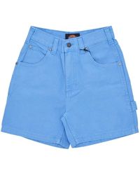 Dickies - Korte Broeken ,Blauw ,Katoen Azure Canvas Korte Broek - Lyst