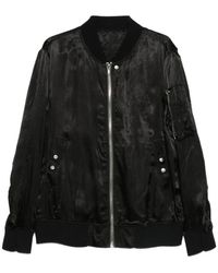 Rick Owens - Jassen ,Zwart ,Classic Flight Jacket - Lyst