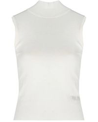 Guess - Truien & Vesten ,Elegante Mouwloze Trui Met Golf - Lyst