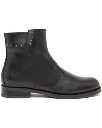 Nero Giardini - Schwarze lederschuhe mit blockabsatz - Lyst