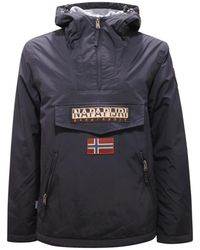 Napapijri - Jassen ,Blauw ,Rainforest Pocket Jack Blauw Marine Model - Lyst