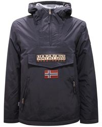 Napapijri - Jassen ,Blauw ,Rainforest Pocket Jack Blauw Marine Model - Lyst