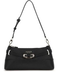Guess - Schwarze bucket-tasche silvye - Lyst
