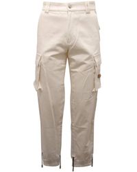 Gcds - Broeken ,Wit ,Denim Cargo Denim Broek Made - Lyst