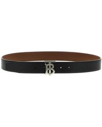Burberry - Reversible Leren Tb Riem - Lyst