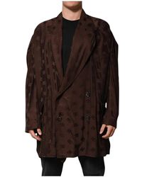 Dolce & Gabbana - Bruin Logo Monogram Jas Jas - Lyst