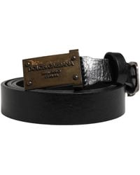Dolce & Gabbana - Riem Leren Riem - Lyst