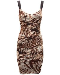 Guess - Kleedjes ,Bruin ,Stijlvolle Marciano Jurk Met Ritsdetail - Lyst