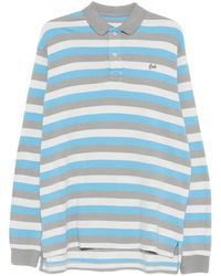 ERL - Gestreept Poloshirt Met Lange Mouwen - Lyst