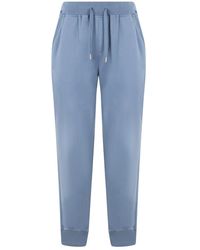 Fedeli - Broeken ,Blauw ,Katoen Soft Sporty Pants - Lyst