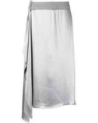Fendi - Grijze Viscose Rok Verhoog Stijl - Lyst