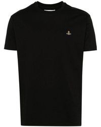 Vivienne Westwood - Klassisches Orb Schwarzes T-Shirt - Lyst