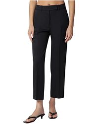Rohe - Broeken ,Zwart ,Leer Mies Cigarette Leg Tailored Broeken - Lyst
