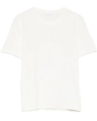 Roberto Collina - Tops ,Wit ,Polyester Girocollo Mc - Lyst