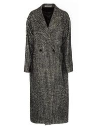 Tagliatore - Jassen ,Grijs ,Polyester Linden Double-Breasted Jas - Lyst