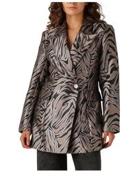 Bruuns Bazaar - Jassen ,Veelkleurig ,Polyester Bronzen Blazer Voor Stijlvolle Herfst/Winter Look - Lyst