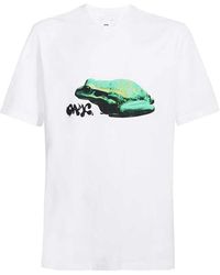 OAMC - Weißes amphibien-strick-t-shirt - Lyst