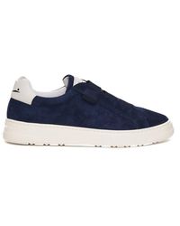 Voile Blanche - Blaue slip-on sneakers mit weißer gummisohle - Lyst