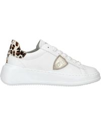 Philippe Model - Sneakers in pelle con stampa animalier - Lyst