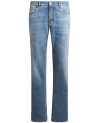Etro - Jeans ,Blauw ,Denim Blauwe Denim Straight Jeans Roma - Lyst