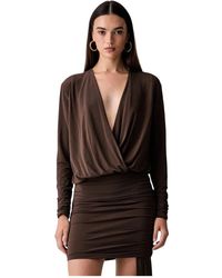 Pinko - Wrap Mini Jurk - Lyst