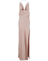 ANDAMANE - Kleedjes ,Roze ,Polyester Vera Maxi Jurk - Lyst