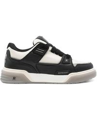 Represent - Schwarze/Weiße Lederpanel Sneakers - Lyst