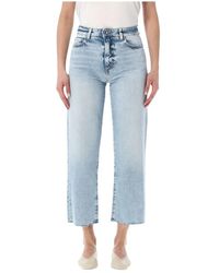 ICON DENIM - Jeans ,Blauw ,Katoen Jill Straight-Leg Jeans - Lyst