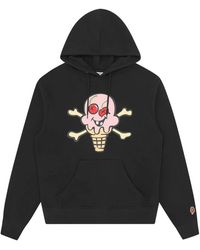 ICECREAM - Hoodies & Sweatvesten ,Zwart ,Katoen Herfst 24 Popover Hood Met Screen Print - Lyst