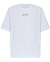 Samsøe & Samsøe - Tops ,Wit ,Katoen Sauni T-Shirt - Lyst