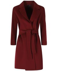 Max Mara - Arona Mantel Met Riem - Lyst