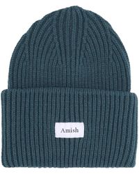 AMISH - Accessoires ,Groen ,Wol Bos Wolmix Beanie - Lyst